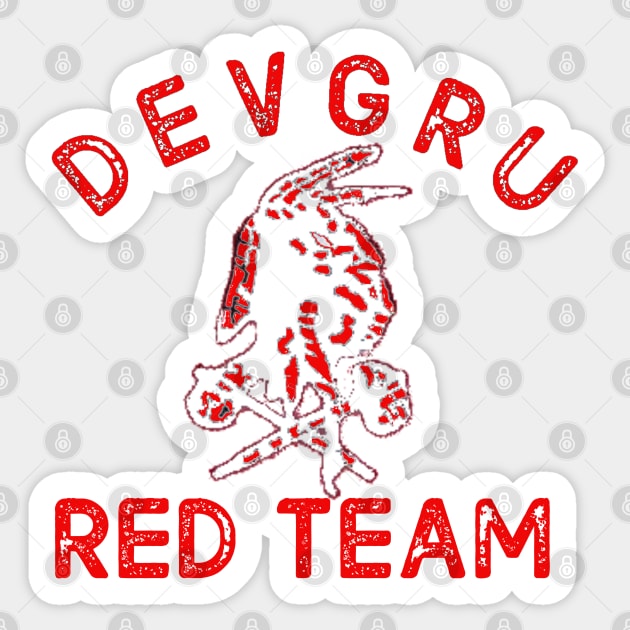 DEVGRU RED TEAM Sticker by Cataraga